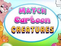Match Cartoon Creatures Memory Game