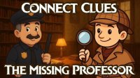 Connect Clues - The Missing Professor: Mystery Puzzle Game