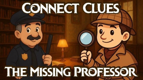 Connect Clues - The Missing Professor: Mystery Puzzle Game