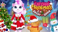 Cat Girl Christmas Decor Game: Holiday Baking & Decoration Fun